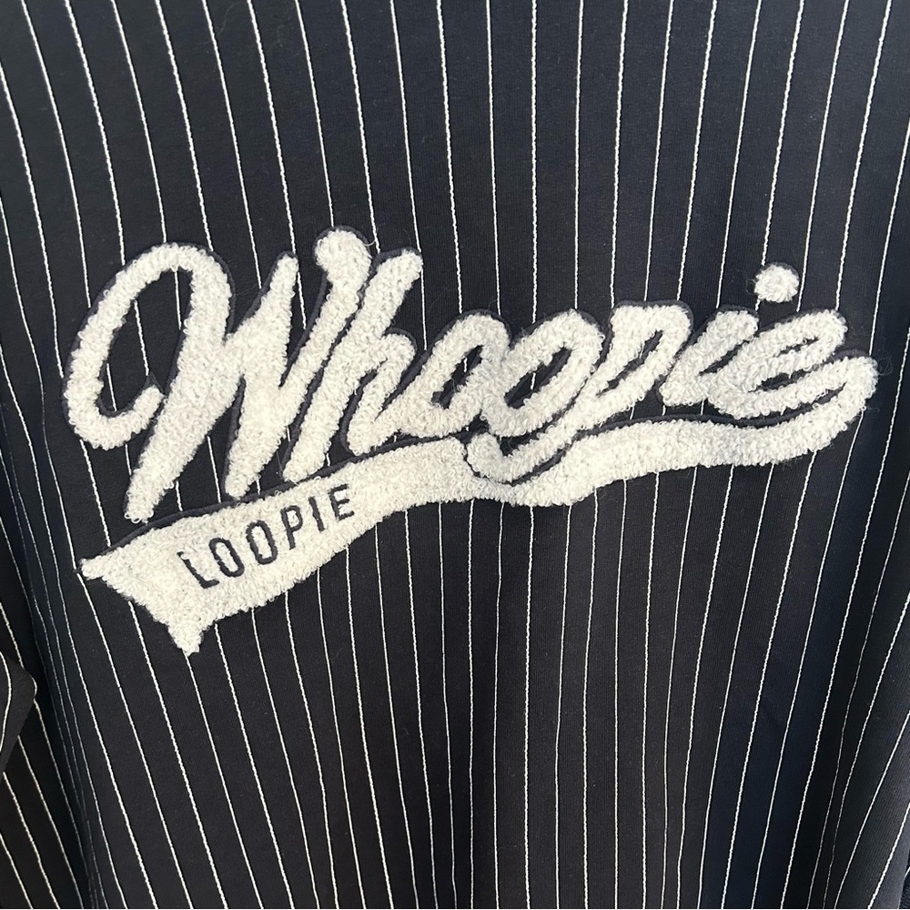 Whoopie Loopie Mens Navy and White Crewneck Sweatshirt, Size XL - Picture 3 of 9